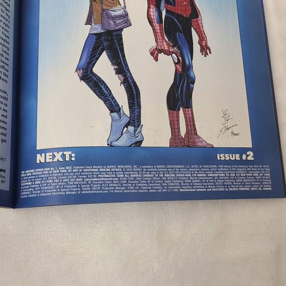 Amazing Spider-Man 1 Marvel Comics 2022 VF+ 8.5 Patrick Gleason Webhead Variant - Picture 3 of 16